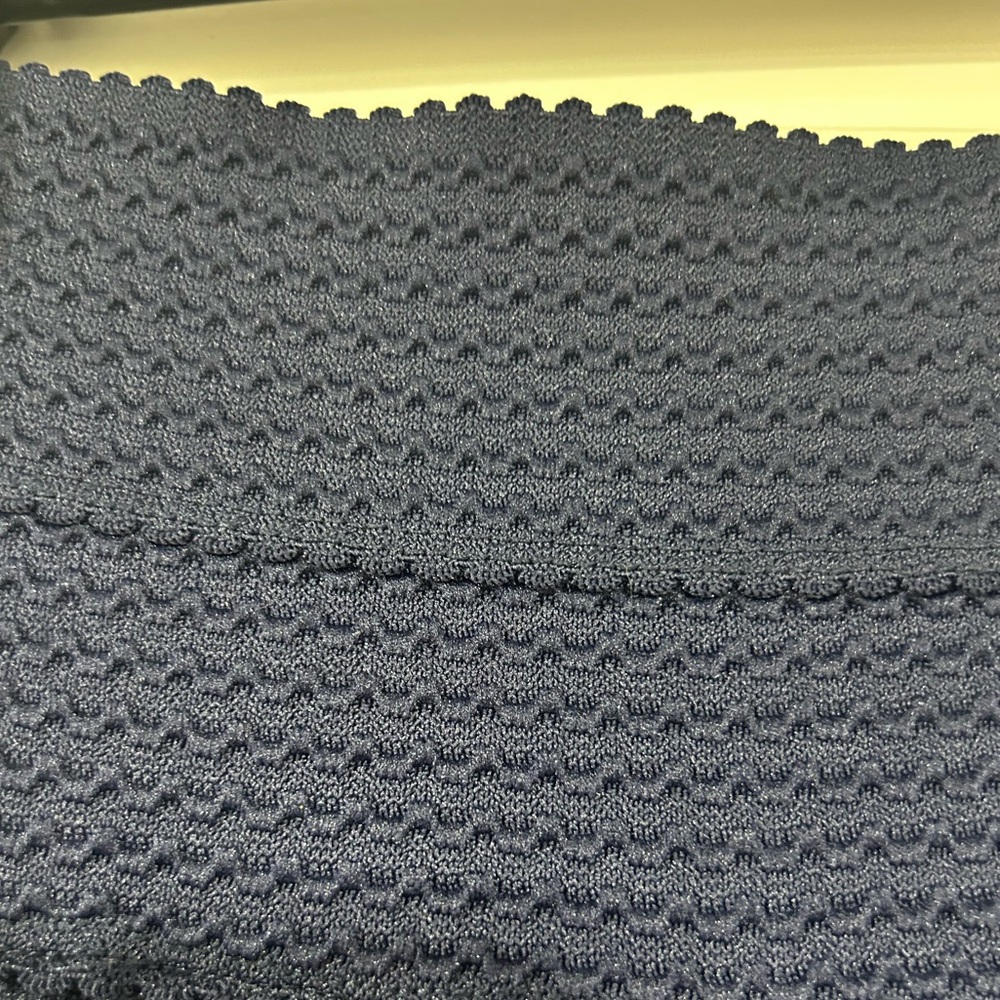 H&M Navy Textured A-Line Pleated Skirt - Picture 4 of 5